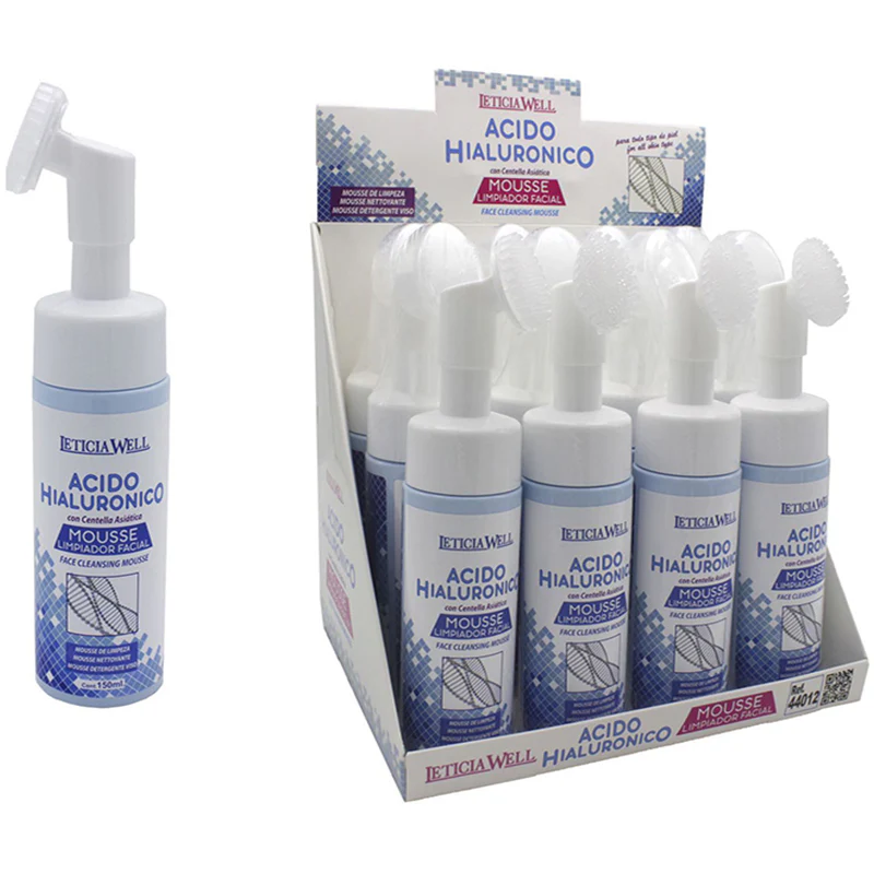 LIMPIADOR FACIAL EN MOUSSE DE ACIDO HIALURONICO Y CENTELLA ASIÁTICA -ESPUMA LIMPIADOR FACIAL CON CEPILLO - Imagen 2