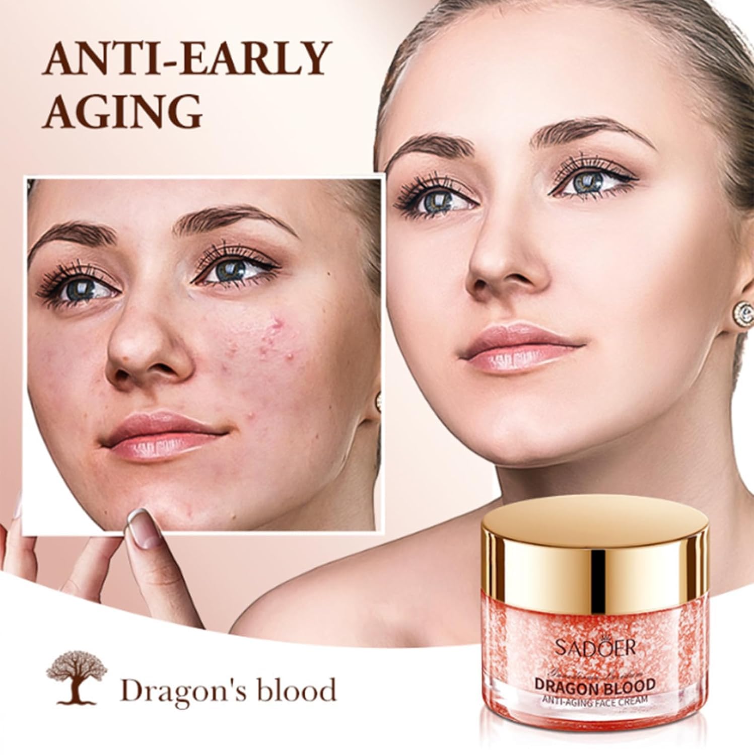 Crema de Sangre de Dragón, alisadora de arrugas, exclusivo retinol placenta - Imagen 3