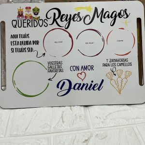 Bandeja para Reyes Magos acabado blanco